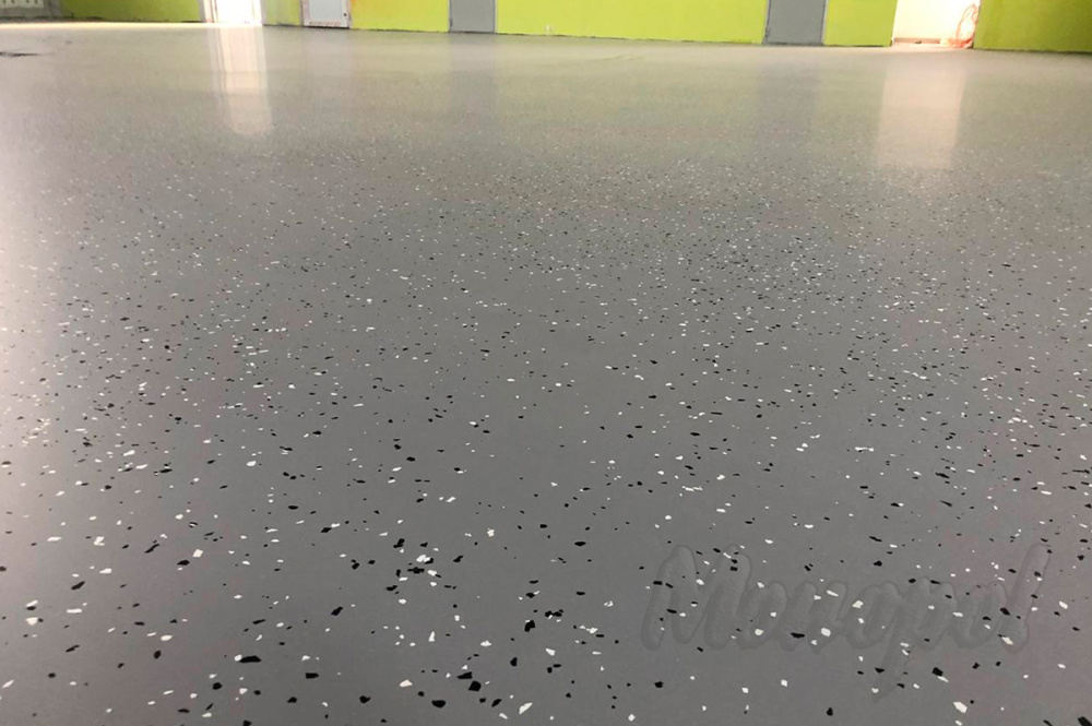 Устройство наливного эпоксидного пола Дворец технического творчества при ГАНОУ СО "Дворец молодежи", S = 612 кв.м