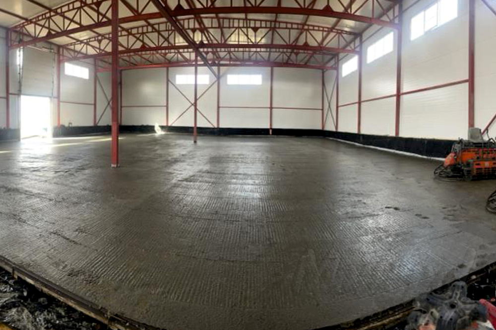 Устройство бетонного пола с топпингом Складское помещение (ИП Маргарян А.А.), S = 1200 кв.м